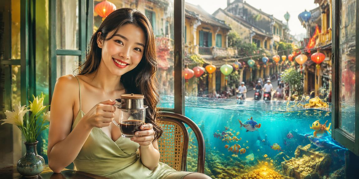 Người dân Hà Nội thưởng thức cá cược thể thao trực tuyến trên điện thoại trong quán cà phê