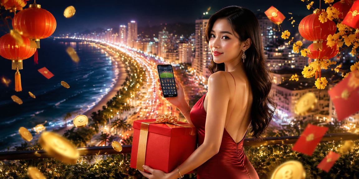 Không khí lễ hội đèn lồng và bao lì xì đỏ tại Nha Trang mùa thưởng